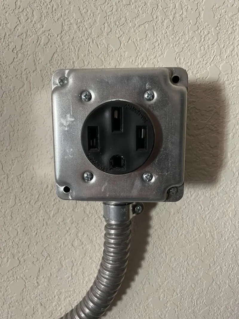 NEMA 14-50 outlet installed for Smart Home Electrical in Rawlins
